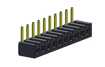 TIPO 1 YA MONTADO *2 PIN To 1*40PIN H=4.30mm de la inmersión del jefe fila femenina del conector 2.00m m de la sola