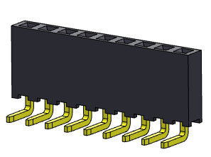 TIPO 1 YA MONTADO *2 PIN To 1*40PIN H=6.35mm de la inmersión del jefe fila femenina del conector 2.00m m de la sola