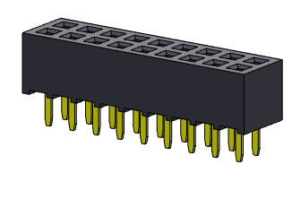 TIPO dual de la inmersión de la fila de 2*2 PIN To 2*40 PIN Header Pcb Connector 2.00m m