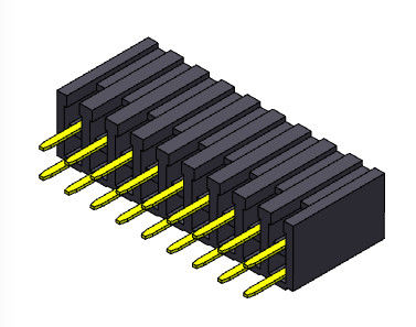 TIPO dual femenino de la inmersión de la fila del conector 2.00m m del jefe - 2 *2 PIN To 2*40PIN H=7.20mm