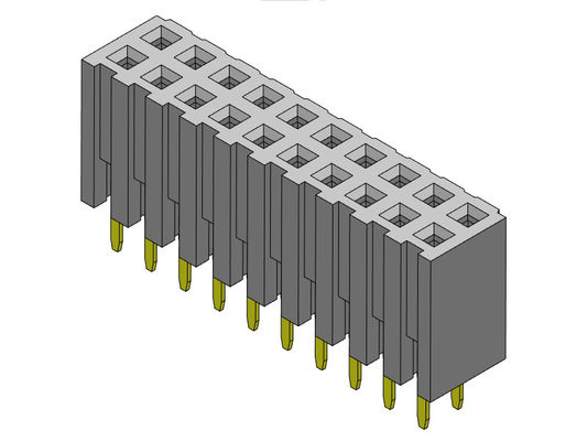 TIPO dual femenino de la inmersión de la fila del conector 2.00m m del jefe - 2 *2 PIN To 2*40PIN H=7.20mm
