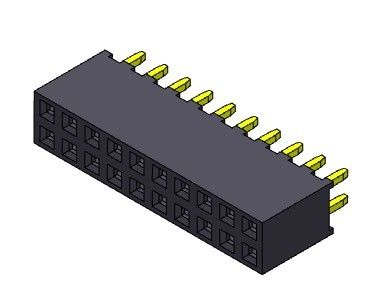 TIPO dual femenino de la inmersión de la fila del conector 2.00m m del jefe - 2 *2 PIN To 2*40PIN H=6.35mm