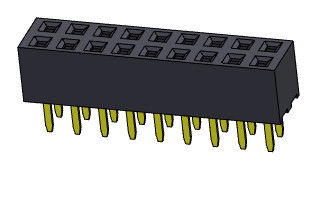 TIPO dual femenino de la inmersión de la fila del conector 2.00m m del jefe - 2 *2 PIN To 2*40PIN H=4.30mm