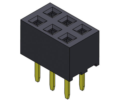 TIPO dual femenino de la inmersión de la fila del conector 2.00m m del jefe - 2 *2 PIN To 2*40PIN H=4.00mm