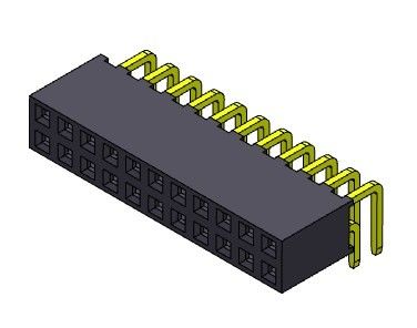TIPO YA MONTADO de la inmersión de la fila dual de 2*2 PIN To 2*40 PIN Dip Connectors 2.00m m