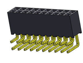 TIPO YA MONTADO de la inmersión de la fila dual de 2*2 PIN To 2*40 PIN Dip Connectors 2.00m m