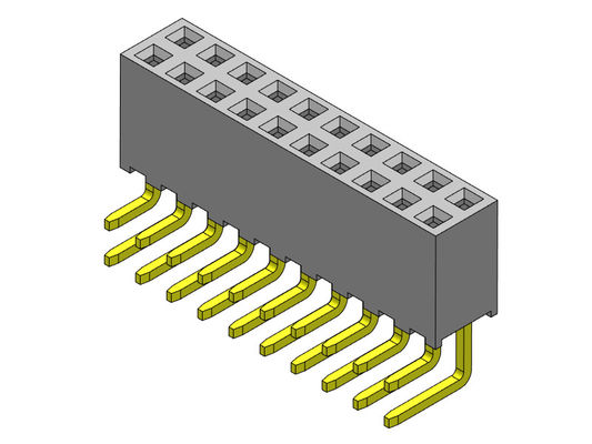 TIPO YA MONTADO de la inmersión de la fila dual de 2*2 PIN To 2*40 PIN Dip Connectors 2.00m m
