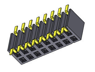 TIPO lateral de SMT de la entrada de 2.00m m Pin Header Connectors Dual Row - 2 *2 PIN To 2*25PIN