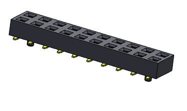 La fila dual SMT MECANOGRAFÍA a 2,54 el jefe femenino 2*2 PIN To 2*40PIN H=2.00mm
