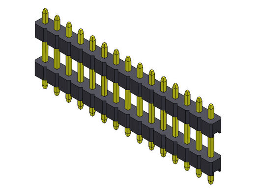 Solo TIPO 1 *2 PIN To 1*40PIN H=2.00MM de la INMERSIÓN de la pila de la fila de Pin Header Connector 2.00m m