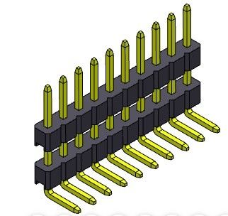 TIPO 1 YA MONTADO *2 PIN To 1*40PIN H=2.00MM de la sola pila de la fila de Pin Header Connector 2.00m m