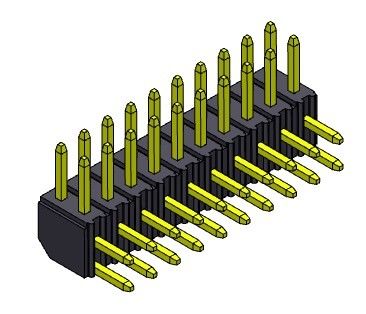 TIPO recto YA MONTADO de la fila dual de Pin Header Connector 2.00m m - 2 *2 PIN To 2*40PIN H=4.30MM