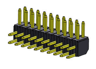 TIPO recto YA MONTADO de la fila dual de Pin Header Connector 2.00m m - 2 *2 PIN To 2*40PIN H=4.30MM