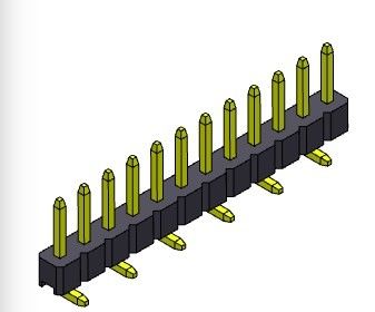 solo TIPO 1 *2 PIN To 1*40PIN H=2.00MM de SMT del conector del jefe del PWB de la fila de 2.00m m