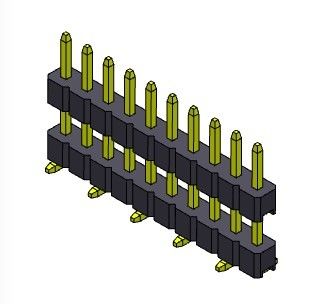 Solo TIPO 1 *2 PIN To 1*40PIN de SMT de la pila de la fila de Pin Header Connector 2.00m m