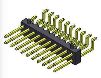 TIPO dual de SMT de la entrada del lado de la fila de Pin Header Connector 2.00m m - 2 *3 PIN To 2*40PIN H=2.00MM