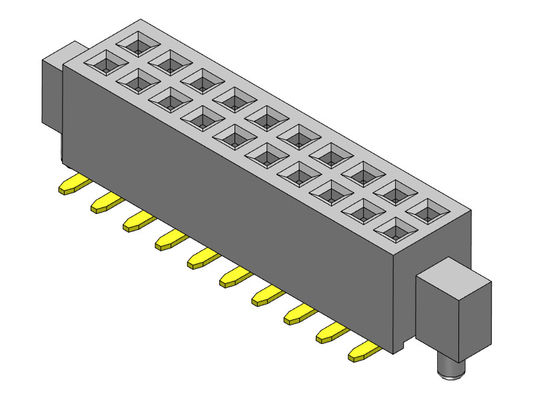 Fila dual femenina del conector 1.27m m del jefe con el tipo de SMT de las clavijas - 2 *3 PIN To 2*50PIN H=3.40mm