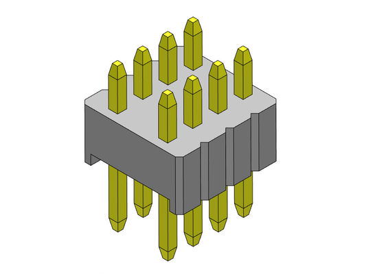 1.27mm Serise Pin Header Conector de doble fila Tipo recto 1.27 * 2.54mm 2 * 2PIN a 2 * 50PIN SQ0.46mm