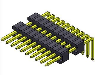 1.27m m Pin Female Header Connector 1*2 PIN To 1*50PIN SQ0.40mm