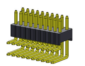 fila 2*2 YA MONTADO PIN To 2*50PIN de 1.27*2.54m m Pin Female Header Connector Dual
