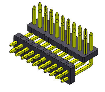 1.27m m Pin Header Connector Dual Row femenino 2*2 PIN To 2*50PIN SQ0.40mm