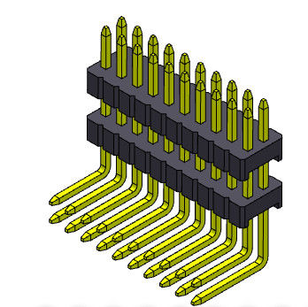 Pila Pin Female Header Connector Electrical recto Pin Connector 1.27m m