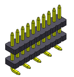 SMT Pin Female Header Connector 1*2 PIN To 1*40PIN SQ0.40mm