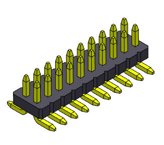 Fila dual Pin Female Header Connector 2*3 PIN To 2*50PIN SQ0.40mm