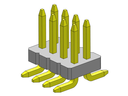 Fila dual Pin Female Header Connector 2*3 PIN To 2*50PIN SQ0.40mm