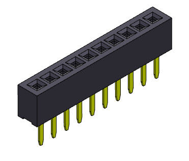 Tipo 1 recto *2 PIN To 1*40PIN H=2.10mm del jefe fila femenina del conector 1.00m m de la sola
