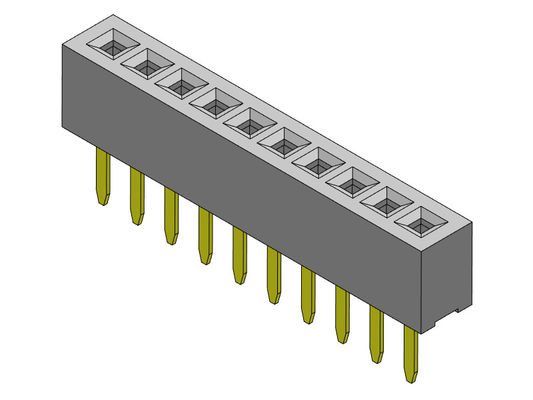 Tipo 1 recto *2 PIN To 1*40PIN H=2.10mm del jefe fila femenina del conector 1.00m m de la sola
