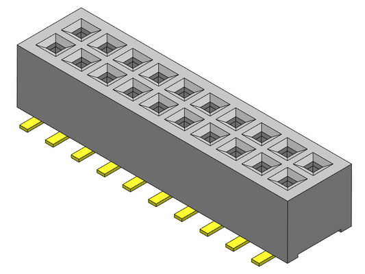 fila dual Pin Female Header Connector 2*3 PIN To 2*40PIN de 1.00m m