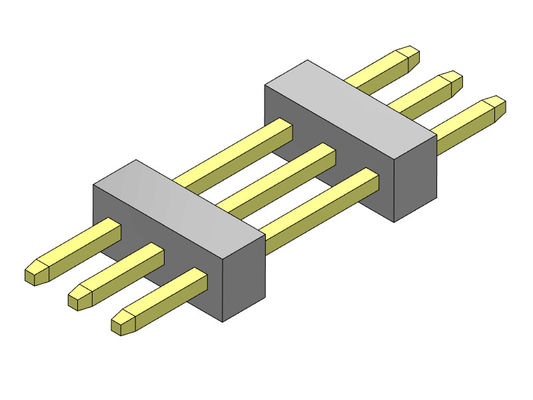 Tipo 1 recto *3 PIN To 1*40PIN SQ0.30mm de la sola pila de la fila de Pin Header Connector 1.00m m