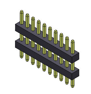 Tipo 1 recto *3 PIN To 1*40PIN SQ0.30mm de la sola pila de la fila de Pin Header Connector 1.00m m