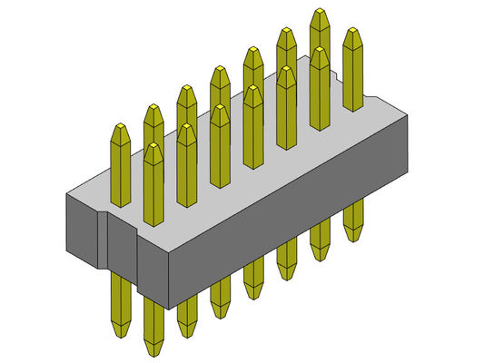 tipo recto del conector dual de la fila de 1.00m m - 2 *3 PIN To 2*40PIN
