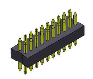tipo recto del conector dual de la fila de 1.00m m - 2 *3 PIN To 2*40PIN