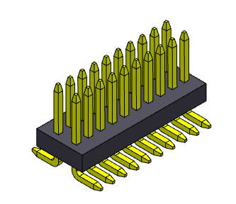 Fila dual de la echada 0.8*1.2m m 2*3 PIN To 2*50 PIN Pin Female Header Connector 0.8m m