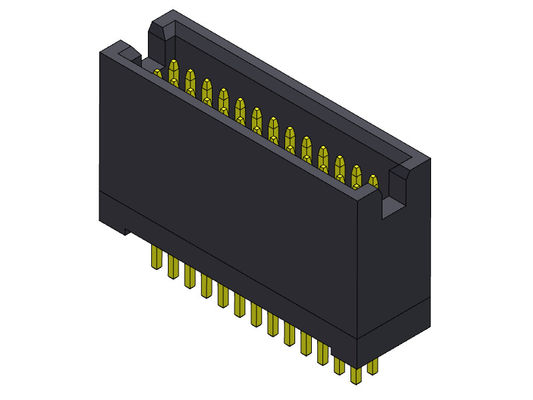 Tipo recto 300V AC/DC de la inmersión de la fila dual del jefe de la caja de 1.0AMP 1.27m m