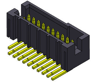 tipo YA MONTADO 1.0AMP de la inmersión de la fila dual del conector del jefe de la caja de 1.27m m