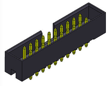 tipo recto H=5.60mm de la inmersión de la fila dual del jefe 2m m de la caja de 500V AC/DC