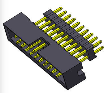 El conector dual 2.00m m del jefe de la caja de la fila elevó el tipo recto de la inmersión