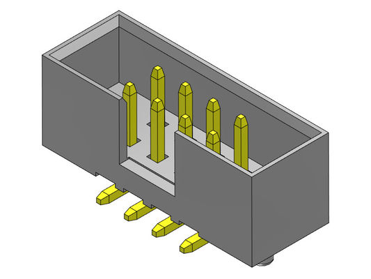 tipo dual de SMT de la fila del jefe 2AMP de la caja de 2*8-2*25Pin 2m m con las clavijas