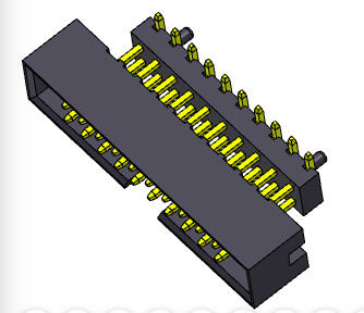 conector elevado 2.00m m 2*4-2*25 Pin Nylon 6T 2AMP del jefe de la caja de la inmersión de SMT