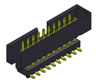 conector elevado 2.00m m 2*4-2*25 Pin Nylon 6T 2AMP del jefe de la caja de la inmersión de SMT