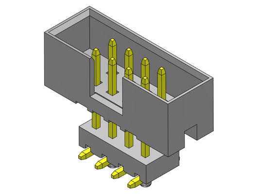 conector elevado 2.00m m 2*4-2*25 Pin Nylon 6T 2AMP del jefe de la caja de la inmersión de SMT