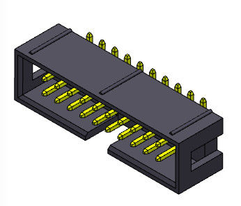tipo del conector 2*3-2*32 Pin Nylot 6T 3AMP SMT del jefe de la caja de 2.54m m con las clavijas