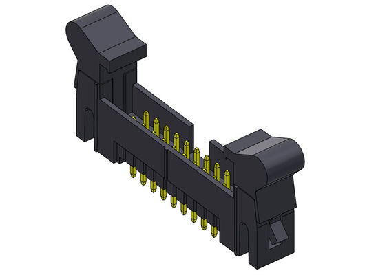 Tipo recto jefe 2.54m m 2*4-2*32Pin 3AMP de la inmersión del eyector del conector del jefe de la caja de Nylon9T
