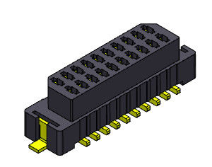 06-30 tablero del Pin SMT para subir a la echada 1.00m m UL94V0 LCP del conector