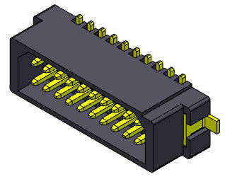 Tablero de la echada 1.00m m SMT para subir al conector de poder superficial masculino del soporte del conector