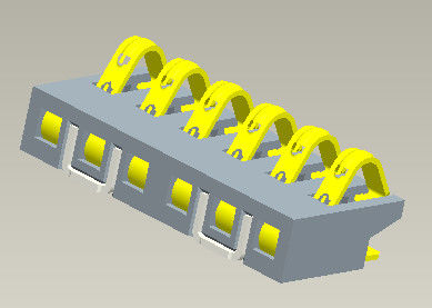 Tipo conector de la echada 1.6m m Smt para conectar las baterías desmontables con las clavijas